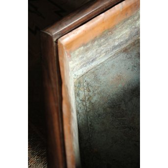 花梨瘤木に縞黒檀 六角瓶掛　X249 