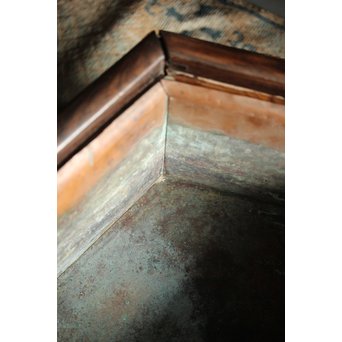 花梨瘤木に縞黒檀 六角瓶掛　X249 