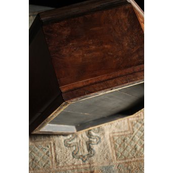 花梨瘤木に縞黒檀 六角瓶掛　X249 