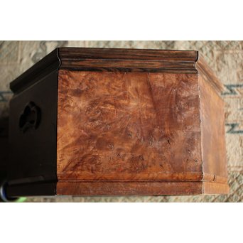 花梨瘤木に縞黒檀 六角瓶掛　X249 