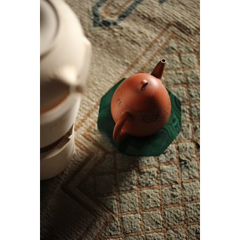 孔雀石 茶銚敷　U226 