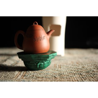 孔雀石 茶銚敷　U226 