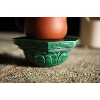 孔雀石 茶銚敷　U226 