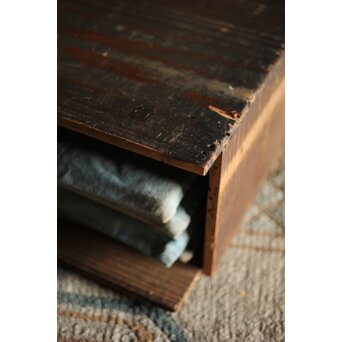 萩秋草朱塗蒔絵 膳五枚　Q111 