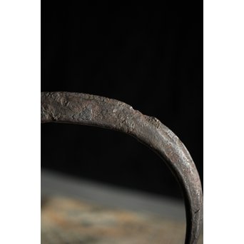 紫金堂 忠三郎系 時代鉄環摘蓋 平提手 天明形手取釜/鉄瓶/湯沸　M229 