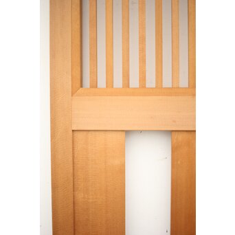 障子枠付 白木格子戸 2枚1組　L1032Y 