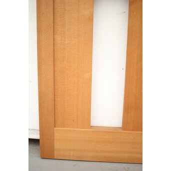 障子枠付 白木格子戸 2枚1組　L1032Y 