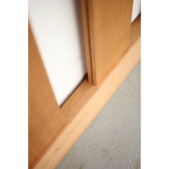 障子枠付 白木格子戸 2枚1組　L1032Y 