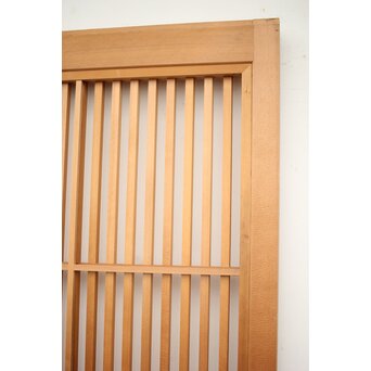 障子枠付 白木格子戸 2枚1組　L1032Y 