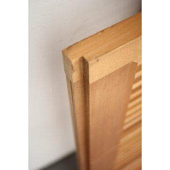 障子枠付 白木格子戸 2枚1組　L1032Y 