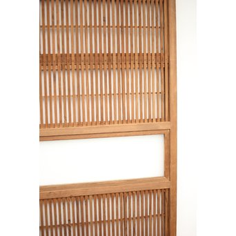 障子枠付 白木格子戸 4枚1組　L1034 