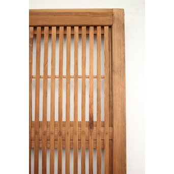 障子枠付 白木格子戸 4枚1組　L1034 