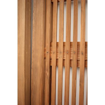 障子枠付 白木格子戸 4枚1組　L1034 