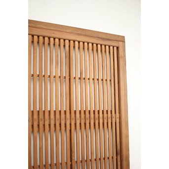 障子枠付 白木格子戸 4枚1組　L1034 