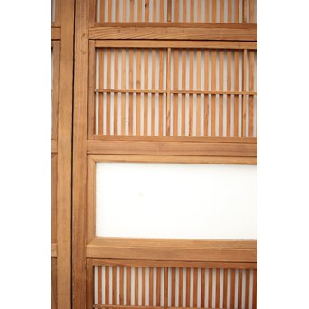 障子枠付 白木格子戸 4枚1組　L1034 