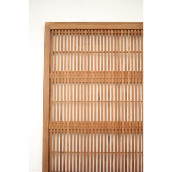 障子枠付 白木格子戸 4枚1組　L1034 