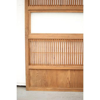 障子枠付 白木格子戸 4枚1組　L1034 