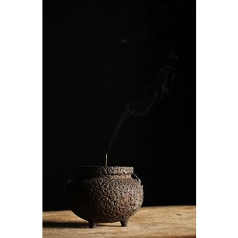 少砂瓶系 銅の古鉄風香炉　M232