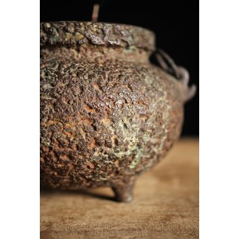 少砂瓶系 銅の古鉄風香炉　M232 