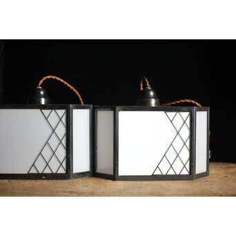 八角銅縁電笠照明 2個1組　A2014YD 