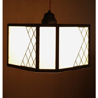 八角銅縁電笠照明 2個1組　A2014YD 