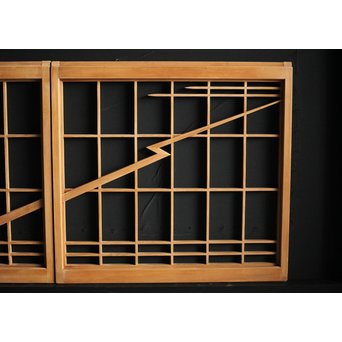 稲妻組子 書院 2枚1組　R0033 