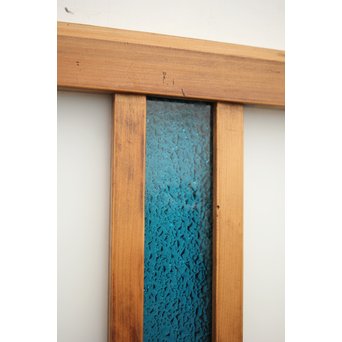 4色ガラスの欄間/明り取り 4枚1組　R0038Y 