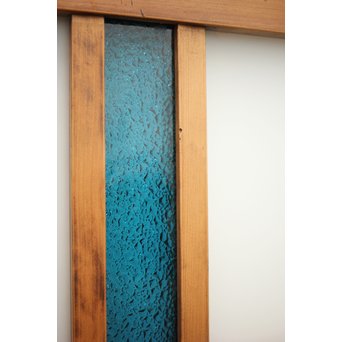 4色ガラスの欄間/明り取り 4枚1組　R0038Y 