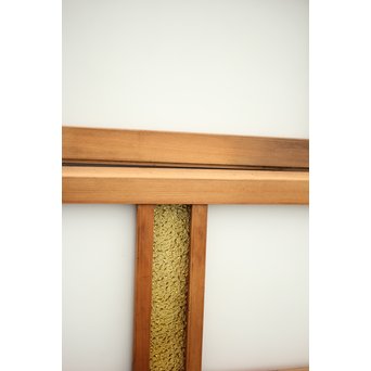 4色ガラスの欄間/明り取り 4枚1組　R0038Y 