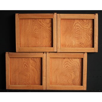 玉杢の小型板戸 4枚1組　B996 