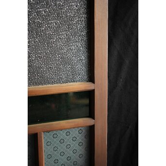 ハイサイズ レトロ緑色ガラス戸　GD1308YD 