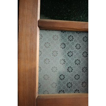 ハイサイズ レトロ緑色ガラス戸　GD1308YD 