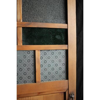 ハイサイズ レトロ緑色ガラス戸　GD1308YD 