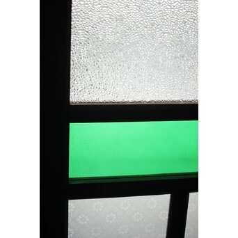 ハイサイズ レトロ緑色ガラス戸　GD1308YD 