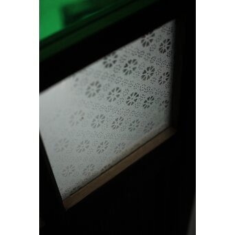 ハイサイズ レトロ緑色ガラス戸　GD1308YD 