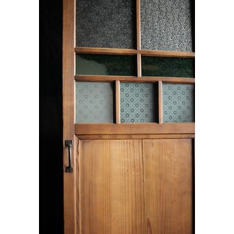 ハイサイズ レトロ緑色ガラス戸　GD1308YD 