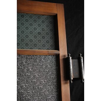 ハイサイズ レトロ緑色ガラス戸　GD1308YD 