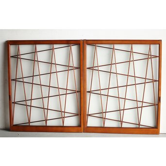 幾何学模様組子の中型建具 2枚1組　GD1309