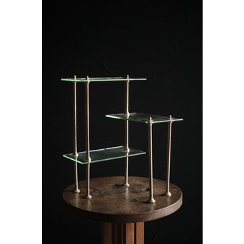 ガラス自在棚　Y026