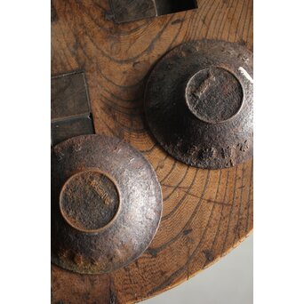 木越三右衛門 鉄茶托 2枚1組　M234 