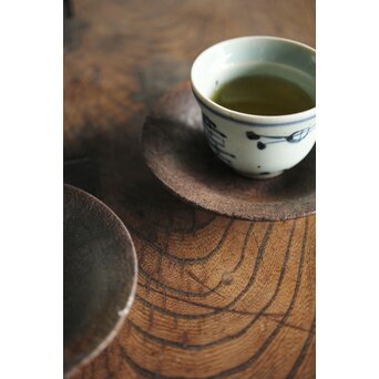 木越三右衛門 鉄茶托 2枚1組　M234 