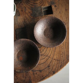 木越三右衛門 鉄茶托 2枚1組　M234 