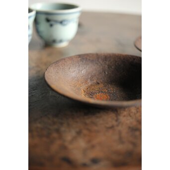 木越三右衛門 鉄茶托 2枚1組　M234 