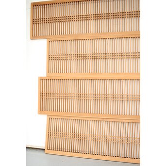 長尺 巨大筬欄間 4枚1組　R0039YD 