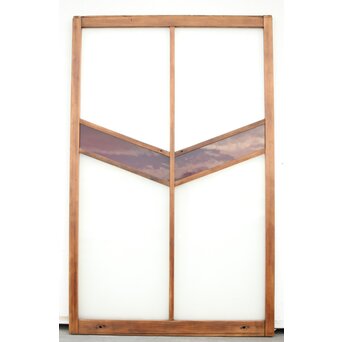 赤色ガラスの中型ガラス戸　GD1310 