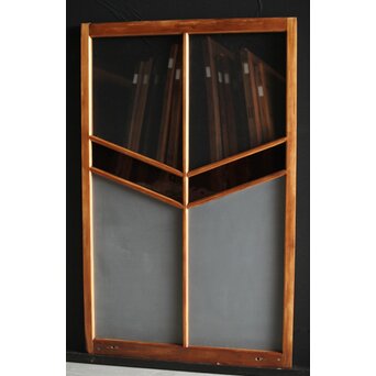 赤色ガラスの中型ガラス戸　GD1310 