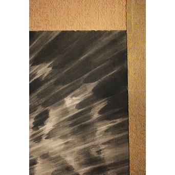 水墨 雷神図 画鬼一生 掛軸　Z227 