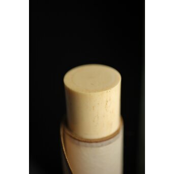 横尾木鶏 双鶴図 絹本彩色掛軸　Z229 