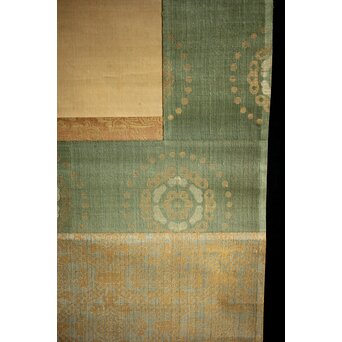 倣 狩野益信 龍虎図 絹本水墨掛軸 対幅　Z233 