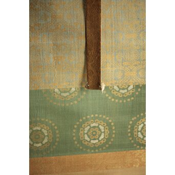 倣 狩野益信 龍虎図 絹本水墨掛軸 対幅　Z233 